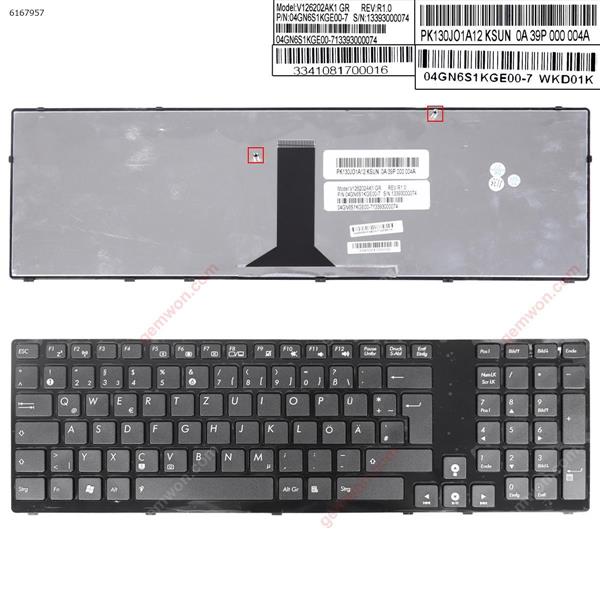 ASUS K93S K93SV K93SM K95V K95VB K95VJ K95VM A93SM A95SV GLOSSY FRAME BLACK（Win8） GR V126202AK1 V126202AK2 GR 04GN6S1KGE00-7 0KNB0-8041GR00 Laptop Keyboard (Original)