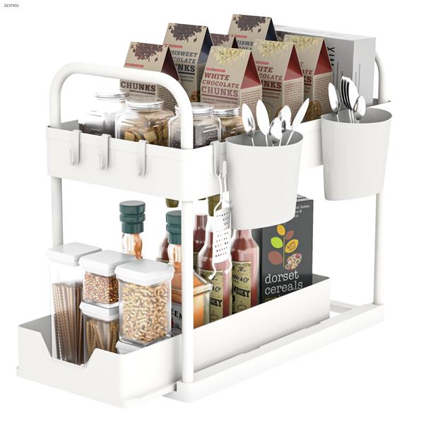 Under the sink shelf white Note: The accessories are four hooks, two cups, two armrests（Gemwon brand） Home Decoration USO55W