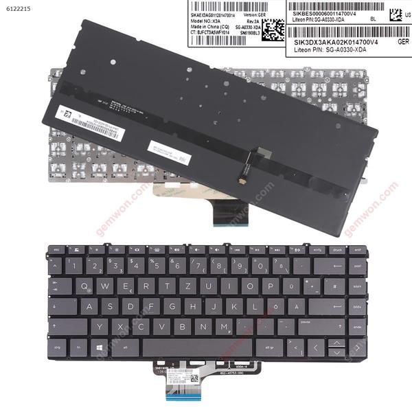 HP 13-aw0150tu 13-aw0160tu 13-aw0170tu GRAY （Backlit,Without FRAME） GR X3A P/N SG-A0330-XDA Laptop Keyboard (Original)