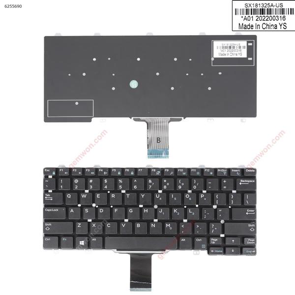 DELL Latitude  E7250  BLACK (For Win8) US SX181325A-US Laptop Keyboard (OEM-B)