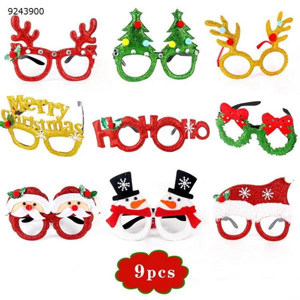 Christmas Glasses Glitter Party Glasses Frames Christmas Decoration Costume Eyeglasses for Christmas Parties Holiday Favors Photo Booth Other PJ17CHYJ-TZ01