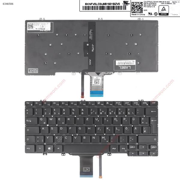 DELL LATITUD E5200 3300 5300 7200 7300 3301 7290 5310 BLACK (Backlit Win8) GR 9Z.NFVBC.B0G SK-EVBBC 0G P/N 07PN7C PK132EQ1C18 Laptop Keyboard (OEM-A)