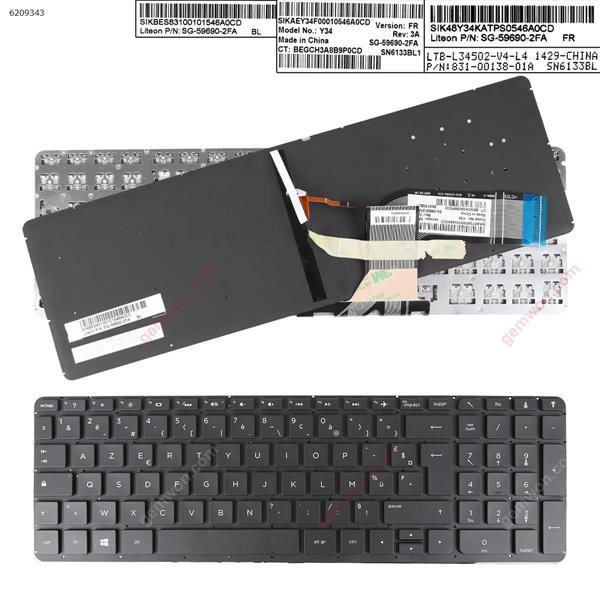 HP Pavilion 15-P 17-F BLACK (Backlit ,Without FRAME,Without Foil,Win8) FR Y34 Laptop Keyboard (OEM-B)