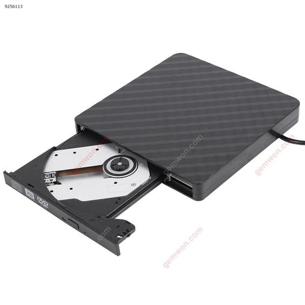 External CD Drive, USB 3.0 CD DVD-RW Drive, Pecosso Ultra Slim Writer / Rewriter / USB CD Burner, Portable System ,12.7mm ,black Portable Drive DVD-RW