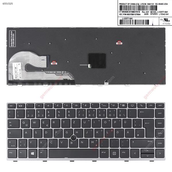 HP EliteBook 840 G5 846 G5 840 G6 SILVER FRAME BLACK （With Point Stick,Win8） GR N/A Laptop Keyboard (Original)