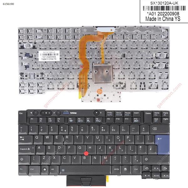 IBM ThinkPad T400S T410 T410I T410S T420 X220 BLACK (with point stick For Win8) OEM UK SX-130120A-UK Laptop Keyboard ()