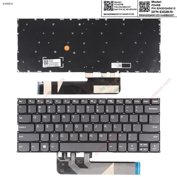 Lenovo YOGA 530-14IKB 530-14ARR 530 530-14 GRAY(OEM) US PD4SB SN20Q40612 Laptop Keyboard (OEM-B)