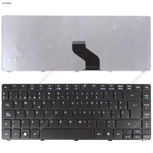 ACER Aspire 4741G 4745; Emachine D640 BLACK(Compatible with 3810T,OEM) SP AER15U00323  V171016CS1 Laptop Keyboard (OEM-B)