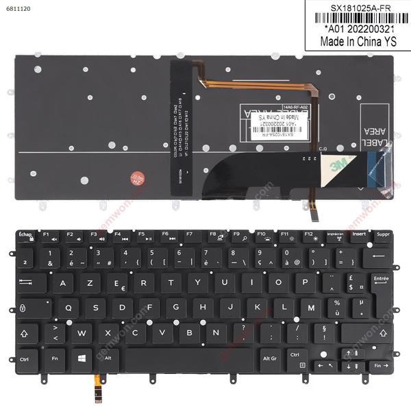 Dell XPS 13 9343 9350 7347 7348 BLACK (Backlit, Win8) FR SX181025A0-FR Laptop Keyboard (OEM-B)