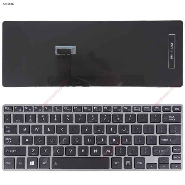 TOSHIBA Z30-B GRAY FRAME BLACK(For Win8,Without Point stick) US N/A Laptop Keyboard (OEM-A)