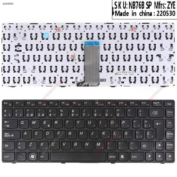 LENOVO Z380 Z480 Z485 G480 G485 BLACK FRAME BLACK OEM SP G480 MB290-004 Laptop Keyboard (OEM-B)