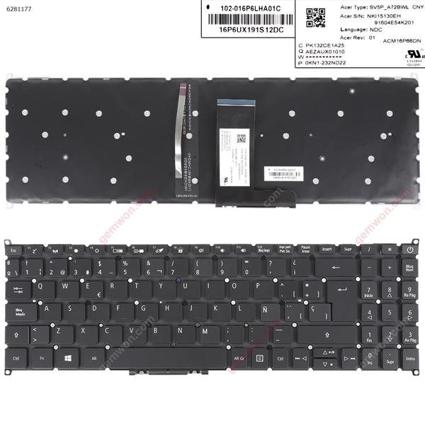 Acer Swift 3 SF315-41G SF315-51G N17P4 SF315-52G SF315-54G BLACK(Backlit,Without FRAME,win8) SP PK132CE1A25 Laptop Keyboard (OEM-A)
