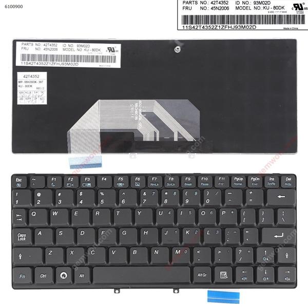 LENOVO S9 S10 BLACK US KU-80DK P/N 42T4352 Laptop Keyboard (OEM-B)