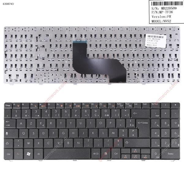 GATEWAY NV52 NV53/Packard Bell EasyNote DT85 LJ61 LJ63 LJ65 LJ67 LJ71 BLACK(OEM Keyboard) FR N/A Laptop Keyboard (OEM-A)