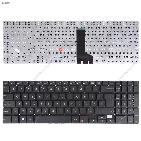 Asus Pro PU500 PU500CA PU551 PU551JA PU551LA BLACK (Without FRAME,WIN8) UK MP-12N36GB-4421W Laptop Keyboard (OEM-B)