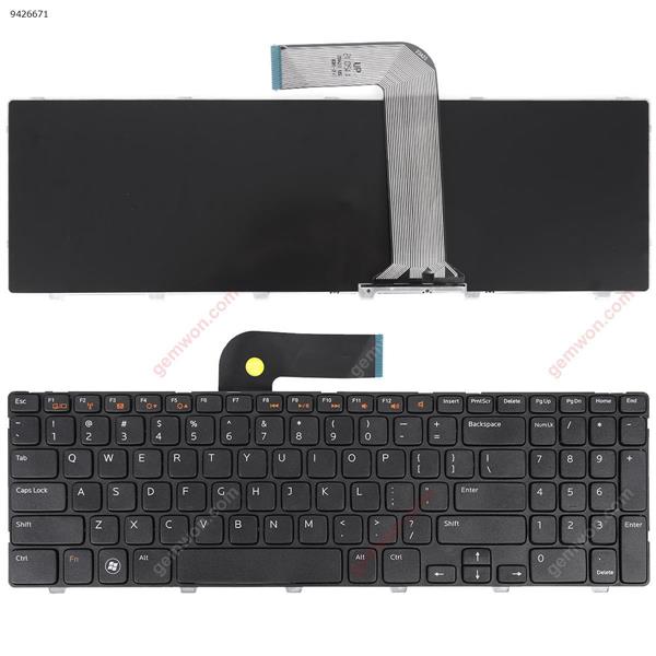 DELL NEW Inspiron 15R N5110 BLACK FRAME BLACK )  US N/A Laptop Keyboard (OEM-B)