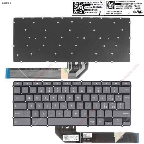 Lenovo Ideapad 3 CHROMEBOOK - 11IGL05 GRAY IT SN20X71323   SG-99940-21A Laptop Keyboard (Original)