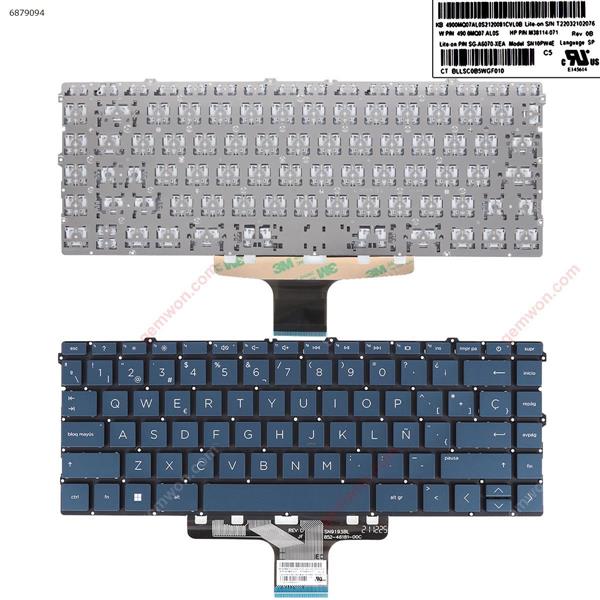 ​HP pavilion X360 14-DV 14-DW 14-DV0003TX Blue（Without FRAME） SP M38114-071  SG-A6070-XEA Laptop Keyboard (Original)