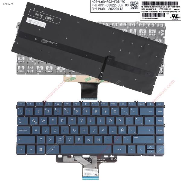 HP pavilion X360 14-DV 14-DW 14-DV0003TX Blue（Backlit，Without FRAME） LA M28290-161   SG-A6080-X9A Laptop Keyboard (Original)