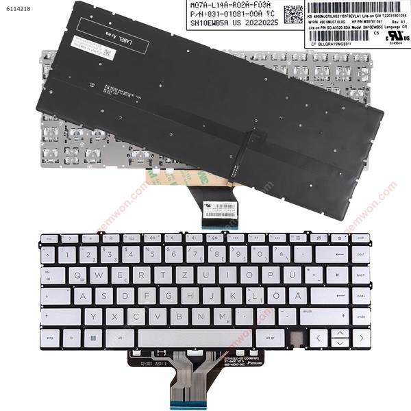 HP ENVY X360 Convertible 15-ES 15M-ES 15T-ES SILVER(Backlit,Without FRAME) GR SN10EWB5C  490.0MJ07.0L0G  SG-A5520-XDA Laptop Keyboard (Original)