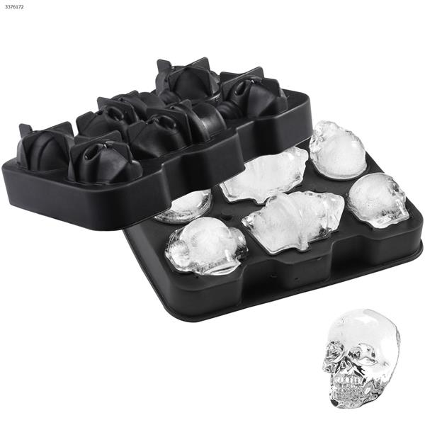 6 Skull Ice Cubes Home Decoration 6连骷髅头