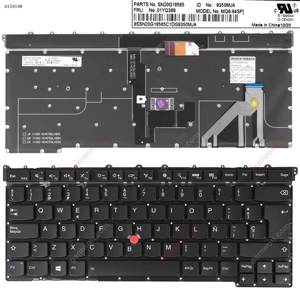 Lenovo ThinkPad X1 Carbon 3rd Gen 2015 20BS 20BT BLACK ( Backlit , with point stick ,For Win8) OEM SP MQ6-84SP SN20G18565 Laptop Keyboard ()