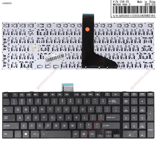 TOSHIBA C55-A GLOSSY FRAME BLACK(For Win8) US V138170ES1 V138126EK1 Laptop Keyboard ( )