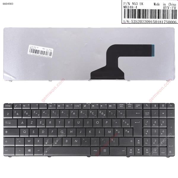 ASUS N53 BLACK(OEM,For Win8) FR MB348-004 Laptop Keyboard (OEM-B)