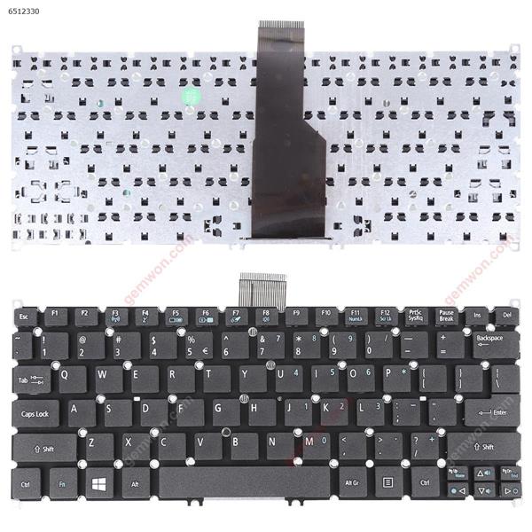 Acer S3-951 S3-391 S5-391 V5-171 Aspire One 725 756 TravelMate B1  BLACK(Frosted keycap) US R11SC 9Z.N7WSC.11D PK130R2A00 Laptop Keyboard ( )