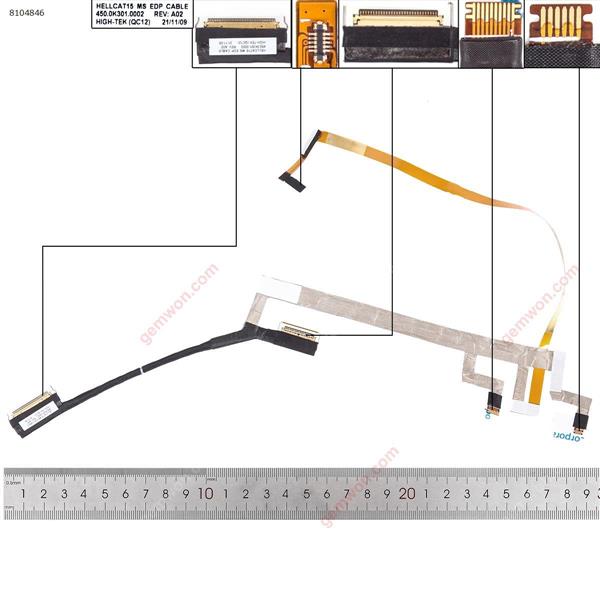 Dell Inspiron 7506 5400 7500. LCD/LED Cable 0RHH0H 450.0K301.0002