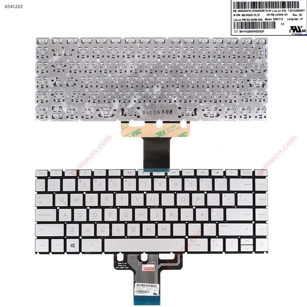 ​HP 14-cd0000 14-ce0000 14-cf0000 14-ck0000 14-cm0000 SILVER（Without FRAME） LA N/A Laptop Keyboard (OEM-A)