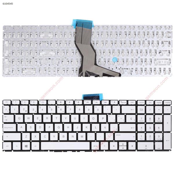 HP Pavilion 15-BS WHITE (Without FRAME,Win8) SP 921266-041 Laptop Keyboard (OEM-A)