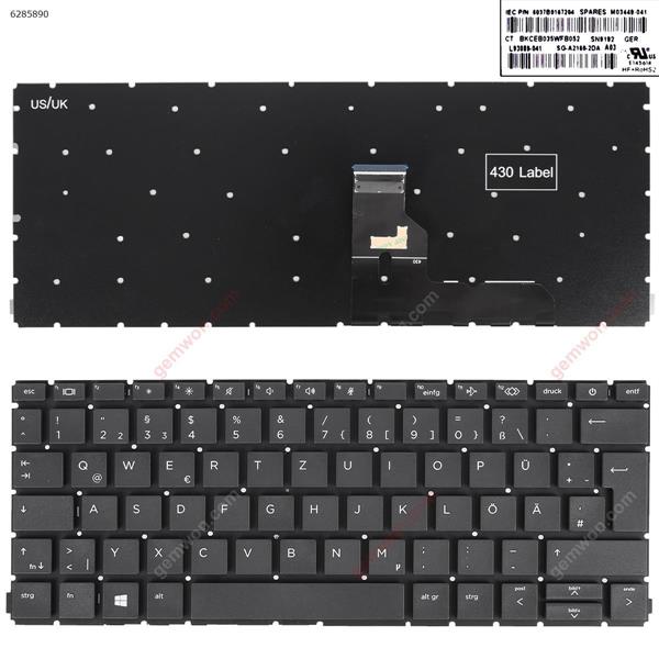 HP ProBook 430 G8 435 G8 BLACK(Without FRAME) GR 6037B0167204  SG-A2160-2DA Laptop Keyboard (Original)