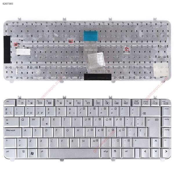 HP DV5-1000 SILVER SP AEQT6L00010 Laptop Keyboard (OEM-B)