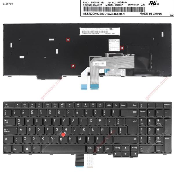 IBM Thinkpad E570 E575 BLACK FRAME BLACK(With Point stick,Win8 )OEM LA N/A Laptop Keyboard ()