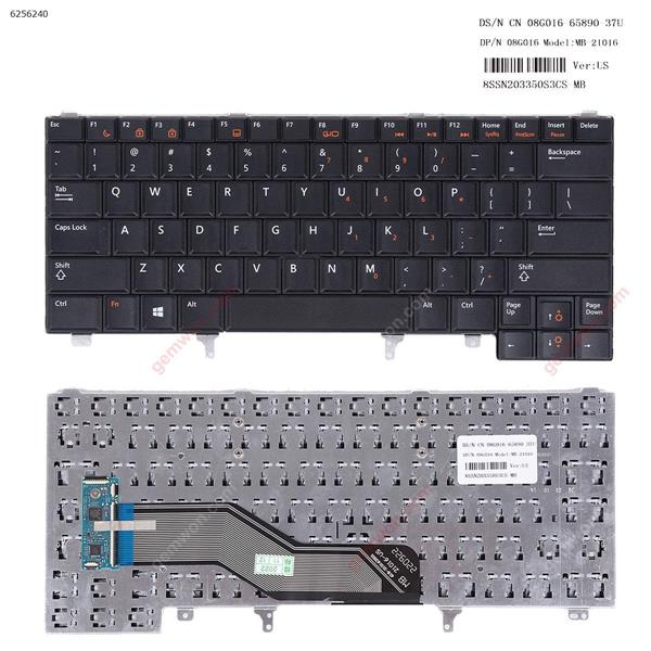 DELL Latitude E6420 E5420 E6220 E6320 E6430 BLACK(Without Point stick ，OEM ) US NSK-DVAUF 0FWVVF A173 55010RW00-311-G Laptop Keyboard (OEM-B)