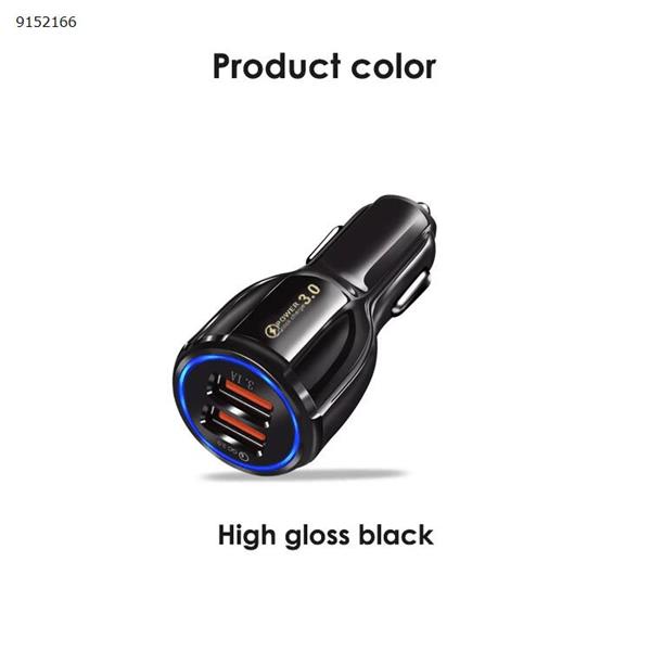 Car Charger QuickCharge 3.0 Adapter Usb Fast Charge 35W, Port 1 QC 3.0 Black , Led for iphone, Port 2 Smart Power 3.1A, Samsung, Android, Galaxy s9 , ipad Pro, Surface, Htc, Note, Lg, Apple Car Appliances B078FVQ4CG