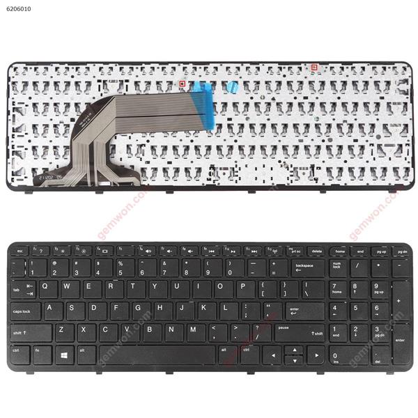 HP 350 G1 355 G2 BLACK FRAME BLACK WIN8 OEM US N/A Laptop Keyboard (OEM-B)