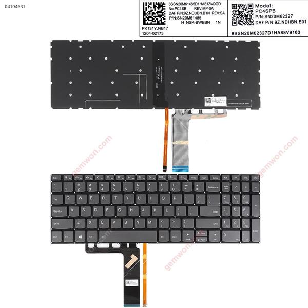 Lenovo IdeaPad 320-15ABR 320-15IAP 320-15AST 320-15IKB 320-15ISK GRAY (Backlit,win8) US N/A Laptop Keyboard ()