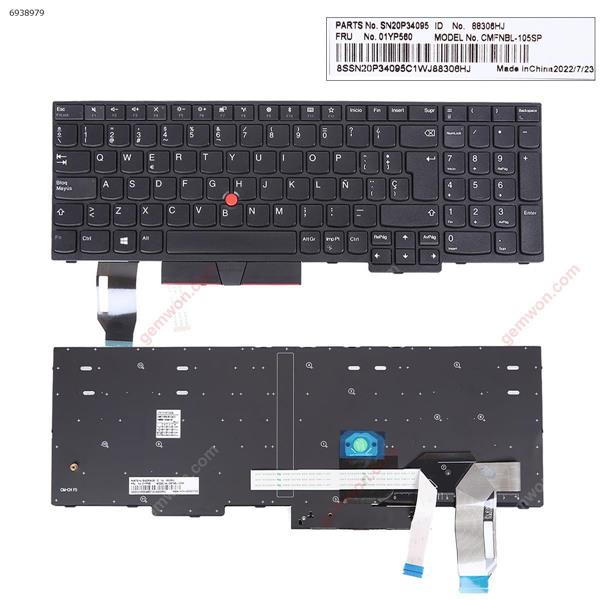IBM Thinkpad E580 L580 BLACK FRAME BLACK (with point stick ,For Win8) OEM SP CMFNBL-105SP P/N SN20P34095 Laptop Keyboard (OEM-A)