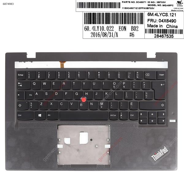 Lenovo Thinkpad X1 Carbon Gen 2 2nd 2014 BLACK  Blacklit with CF keyboard case Upper cover CA/CF MQ-69FC P/N 0C48071 Laptop Keyboard (Original)