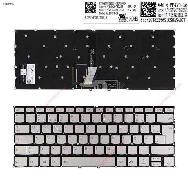  Lenovo Yoga C940-14 C940-14IIL SILVER (Backlit,Without FRAME,WIN8) GR PP4VB SN20T82256 V163420EK1 Laptop Keyboard (Original)