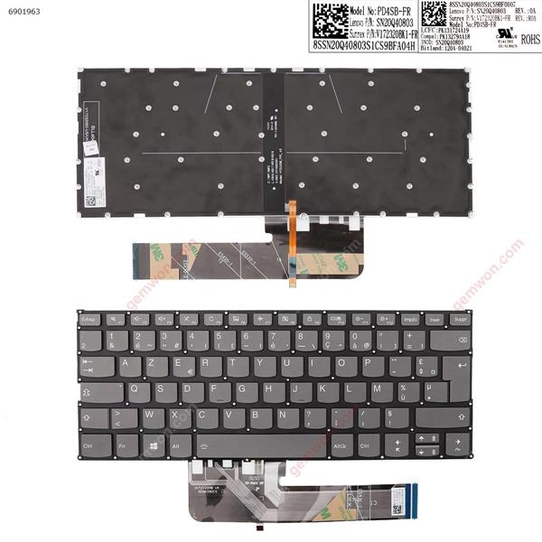 Lenovo Yoga 530-14ARR Yoga 530-14IKB 730-13ikb 730-13iwl 730-15ikb 730-15iwl GRAY (Backlit,Without FRAME,WIN8) FR PD4SB SN20Q40803 V172320BK1 Laptop Keyboard (Original)
