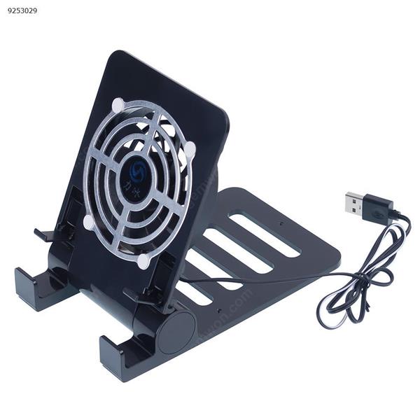 IPad and mobile phone general radiator, lazy supporter, switch fan cooling, black Case LB-S8