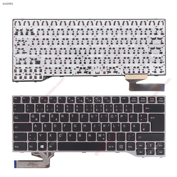 Fujitsu Lifebook E743 E744 E733 E734 SILVER FRAME BLACK ( Win8) GR N/A Laptop Keyboard ()