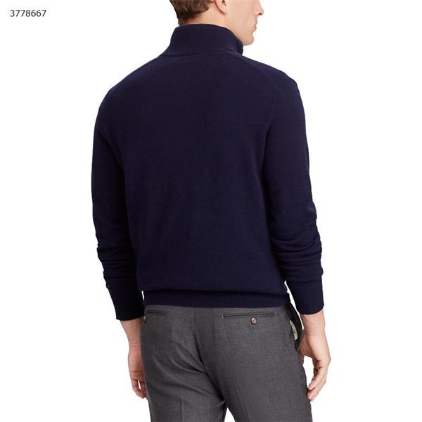 Men's casual sweater (dark blue L) Other N/A