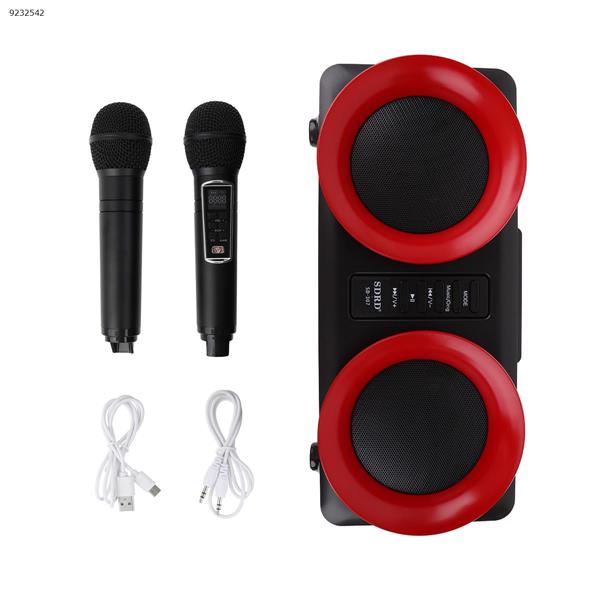 SD307 home wireless microphone KTV bluetooth audio     black Bluetooth Speakers SD307
