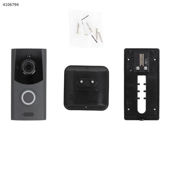 M11 home smart low power wireless video doorbell voice intercom mobile phone monitoring waterproof wifi doorbell（EU） Other XTP-M11