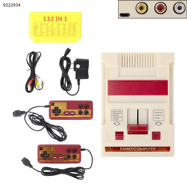 Red and white TV home game console 8-bit FC red and white machine Classic red and white machine Game Console N/A