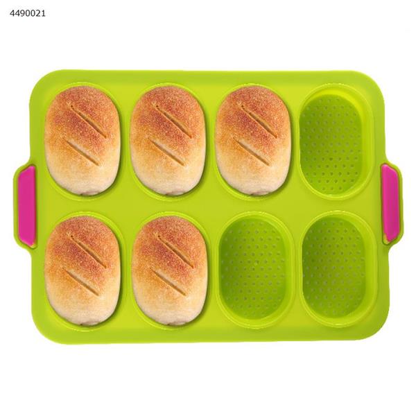 Mini Loaf Mould Silicone French Bread Mold DIY Baking 8 Cup Non-Stick Household Bread Baking Tools For Cakes Home Decoration JS-DGM-5